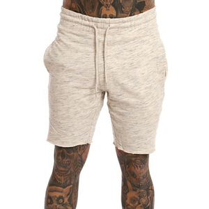 Shorts Bermuda en Coton Uni pour Homme avec Cordon de Serrage à la Taille, Décontractés, Respirants, Tricotés, Taille Mi-Haute – En Vente en Ligne - Product Image 4