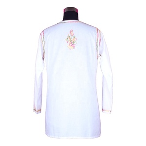 Chikan Kurti vente en gros DR155 gros Lucknowi coton Chikan Kurtis Western fête porter Designer Kurtis nouveauté fantaisie chaude - Product Image 2