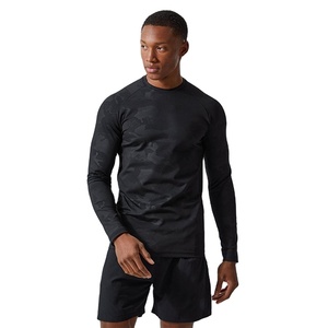 Camisetas de Gimnasio para Hombre al por Mayor, Ropa Deportiva de Verano de Alta Calidad, Camisetas de Entrenamiento con Sublimación de Camuflaje, Camisetas de Manga Larga para Hombre - Product Image 2