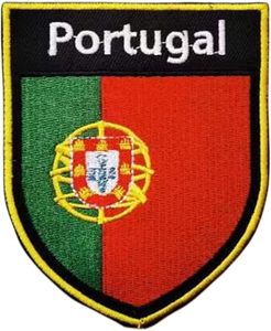 Patch brodé à coudre ou à thermocoller, drapeau du Portugal, applique de drapeaux nationaux - Product Image 1