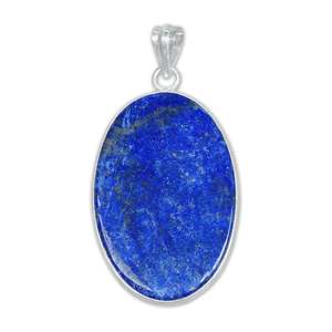 New Arrival Natural Lapis Lazuli High Polished Cabochon Loose Gemstone Pendant <b>Necklaces</b> For Women Custom Jewelry Wholesale - Product Image 4