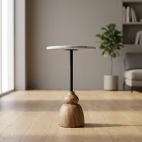 Table basse moderne en bois faite à la main avec un design minimaliste, facile à nettoyer, meubles de salon