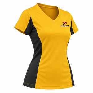 Camisetas básicas de algodón duraderas y fáciles de cuidar para mujer, con cuello en V, para viajar y un estilo casual versátil para un look moderno y duradero. - Product Image 6
