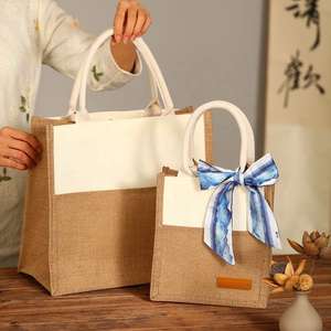 Bolsa de Compras de Yute Reutilizable y Moderna para Uso Diario en Comercios - Product Image 6