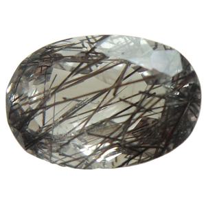 หินควอตซ์รูไทล์สีดำธรรมชาติ คุณภาพสูง ราคาดีที่สุด ทรงรีเหลี่ยมทันสมัย หินควอตซ์รูไทล์สีดำทรงกลม - Product Image 6