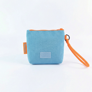 Rootsmen Custom Blue Puffy Quilted Nylon Fashion <b>Makeup</b> Bag Waterproof Soft Lightweight Travel Cosmetic Pouch Large Logo - Product Image 5