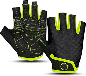 Comfortable Thermal Half Finger Cycling Gloves Gel Padding Anti-Slip Grip Breathable Design Hook Loop Closure Unisex Long - Product Image 2