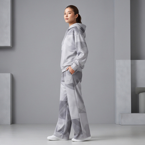Ensemble de survêtement sublimé à jambes larges pour hommes, vente en gros, qualité supérieure, ensemble de survêtement sublimé pour femmes, ensemble sweat à capuche et pantalon 100 % coton molletonné - Product Image 5