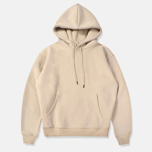 Sweat-shirt décontracté en maille épaisse 260g à épaules tombantes avec capuche et poches, impression logo par transfert thermique - Product Image 6
