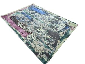 Tapis tufté à la main en laine/soie tapis abstrait texturé moderne pour salon chambre tapis en laine tufté à la main de haute qualité - Product Image 2