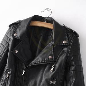 Chaqueta de Cuero Estilo Callejero para Mujer, Abrigo de Moda de Invierno para Mujer, Chaqueta de Cuero para Mujer - Product Image 5