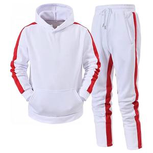Men's Orange Solid 2 in 1 Loose Fit Full <b>Zip</b> Stand Collar Casual Sportswear Set Winter Wear Breathable Polyester Fabric - Product Image 1
