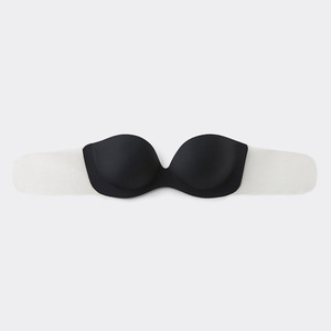 Silicone Strapless <b>Bra</b> Women's Seamless Full Cup <b>Wire</b> Free Backless Basic Style Solid Color All Seasons - Product Image 1