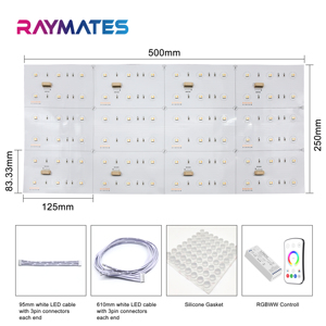 DC24V 6LED cuttable rgbww <span class=keywords><strong>LED</strong></span> Flex tấm bảng điều chỉnh ánh sáng nội thất chiếu sáng <span class=keywords><strong>Led</strong></span> tấm rgbww 5050 72 đèn <span class=keywords><strong>LED</strong></span> trong nhà dẫn hiển thị tấm Tường - Product Image 3
