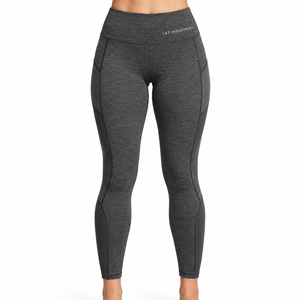 Leggings pour femmes à séchage rapide, nouveau design, couleur unique, taille haute, style décontracté, leggings pour femmes à prix abordable avec logo personnalisé - Product Image 5