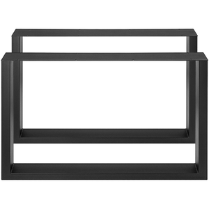 Durable Metal Furniture <b>Legs</b> 28X35 in 2Pcs Dining <b>Table</b> <b>Legs</b> Capacity 2204lbs Load Black Color DIY Furniture <b>Legs</b> EDPTBL004 - Product Image 3