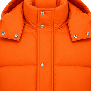 Men's Hooded Puffer <b>Jacket</b> Plain Dyed Custom Design <b>Winter</b> Quilted Padded Breathable <b>Waterproof</b> Outerwear - Product Image 3