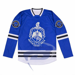 Camiseta de Hockey Personalizada para Mujeres de la Hermandad Delta Sigma Theta con Nombre y Número, Blusas y Camisas DST Sorority - Product Image 1