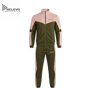 Custom OEM Unisex Sporty Tracksuit Pants Color Blocking Design Drawstring Closure Side Pockets Full Length <b>wind</b> <b>breaker</b> hoodie - Product Image 1