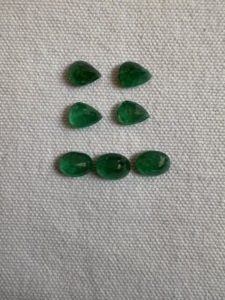 Lot de pierres précieuses naturelles d'émeraude zambienne de qualité supérieure, en forme de poire, ovales, facettées, vertes, pour la fabrication de bijoux fins et la vente en gros - Product Image 3