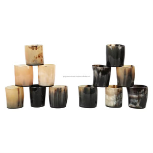 Viking Drinking Horn Shot Glass Natural Ox Horn <b>Mug</b> Medieval Baby-Friendly Slide <b>Star</b> Hotel Use Leak Proof Large Capacity - Product Image 4