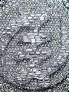 Pendentif Logo Cercle 3D Personnalisé en Argent 925 Plaqué Rhodium Certifié pour Bijoux Pahal, Breloques Diamant Moissanite Hip Hop - Product Image 3