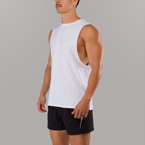 XYA Custom gym 100% Polyester Quick Dry Slim Fit Tank Tops <b>Running</b> Gym Sports Vest Heat Transfer Print Men Sublimation <b>Singlets</b> - Product Image 2