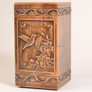 Urna de madera de mango hecha a mano para cenizas humanas, caja de madera, urna de cremación personalizada para cenizas, caja de urna de madera grande hecha a mano - Product Image 1