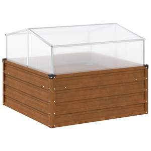 Jardinera de Acero Resistente a la Intemperie de 39.4x39.4x30.3 Pulgadas, Macetas y Jardineras de Acero Envejecido - Product Image 6