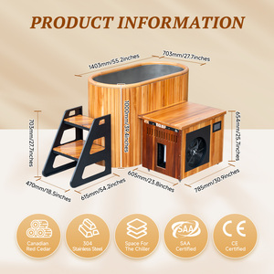 Suite <span class=keywords><strong>Spa</strong></span> Botanique Bien-être Bain de Glace Cèdre Rouge Ovale 316SS Smart WiFi CE Chiller DDP <span class=keywords><strong>Allemagne</strong></span> Rétret Zen - Product Image 2