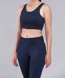 Ensemble de sport 2 pièces BFashion : Soutien-gorge de sport et leggings taille croisée, anti-transpiration, couleur unie, pour gym et yoga - Product Image 4
