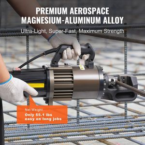 Tagliatrice Idraulica Elettrica ad Alta Potenza 2300W, Macchina Portatile che Taglia Tondini fino a 1,26 Pollici (5-32mm) in 4,5 Secondi - Product Image 5