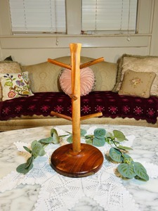Eco-Friendly Polished Wooden <b>Christmas</b> <b>Tree</b> Decorative <b>Table</b> Mats Coasters Holder Trivets for Hot Dishes Cups & Wine-Love Style - Product Image 1