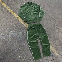 Survêtement personnalisé imprimé, très demandé, uni, décontracté, 100% polyester, vintage, automne, luxe, anti-UV, broderie 3D, taille élastique, 280g