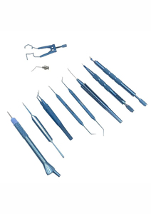 Micro-pince coaxiale ophtalmique pour capsulorhexis, ensemble d'instruments à lame diamantée, manuel, réutilisable, autoclavable, en titane - Product Image 3