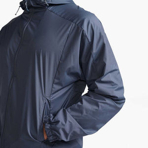 Custom Men's <b>Lightweight</b> Hooded Windbreaker <b>Jacket</b> Full Zip Water Resistant Outdoor <b>Running</b> Sports Windbreaker Coat - Product Image 3