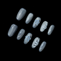 Ongles press-on personnalisés faits à la main, qualité professionnelle, application facile, marque privée, prix compétitif