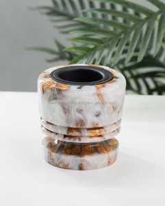 Brûleur d'encens en bois et résine écologique durable, design antique, fait main en Inde, pour usage religieux, support d'encens pour la maison, spécial Ramadan - Product Image 5