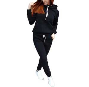 Conjunto Deportivo de Felpa para Mujer, Sudadera con Capucha y Pantalones Jogger, 2 Piezas, Ropa Deportiva OEM/ODM - Product Image 4