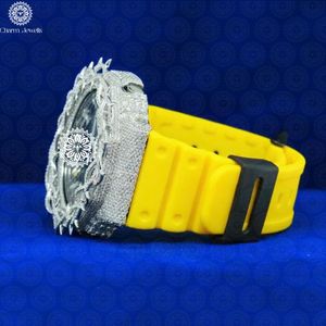 Montre de luxe Charm_Jewells en acier inoxydable, boîtier 40 mm, cadran analogique, bracelet en silicone, mouvement mécanique unisexe, étanche 10 bars - Product Image 2