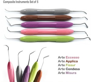 5pcs Manual Silicon Handle Flexible Point Dental Restoration Placement Composite Filling Instruments Autoclavable CE - Product Image 3