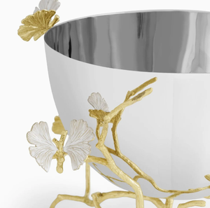 Moderno y Elegante Tazón Decorativo de Metal con Base, Perfecto para Decoración del Hogar y Centro de Mesa, Tazón Decorativo de Metal - Product Image 3