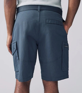 Pantalones Cortos Deportivos Casuales de Verano para Hombre, Ligeros y Holgados, con Cordón Ajustable, Color Sólido, 100% Algodón, Transpirables y Ecológicos, para Playa - Product Image 4