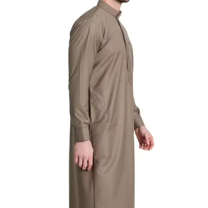 Túnicas Tradicionales para Hombre 2026, Ropa Islámica de Alta Calidad, Tallas Grandes, Algodón Transpirable, Cuello Alto, Largo hasta el Tobillo - Product Image 2