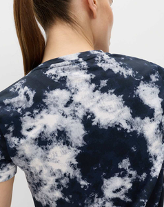 XL Size Women's Custom Made Tie Dye Crew Neck Short Sleeve Fitness Shirt Loose Fit 100% Cotton Breathable Print <b>Top</b> <b>Low</b> Cost - Product Image 4