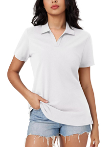 Summer Breathable Quick Dry Women Polo Shirts New Design Custom Made <b>Plain</b> Casual Wear Polo Shirts For Ladies - Product Image 3