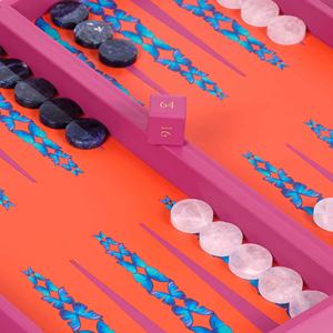 High-Quality Professional Children <b>Backgammon</b> Game Board Luxury PU Leather <b>Set</b> Family Entertainment Game <b>Set</b> - Product Image 5
