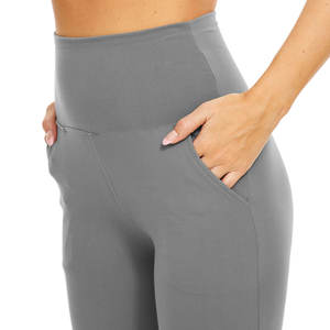 Leggings Deportivos de Cintura Alta con Spandex, Transpirables, con Bolsillos, Logotipo Personalizado, Capri, Ajustados, Sexys, para Yoga, Venta al Por Mayor - Product Image 6