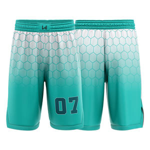 กางเกงบาสเก็ตบอลพิมพ์ลายชื่อทีมตามสั่ง ผ้าโพลีเอสเตอร์ 100% ระบายอากาศได้ดี แห้งเร็ว มีเชือกผูกเอว ชุดยูนิฟอร์มบาสเก็ตบอล - Product Image 1