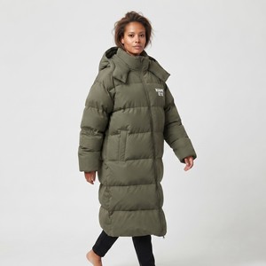 <b>Women's</b> Long Hooded Puffer Hooded Quilted <b>Padded</b> <b>Winter</b> Wear Windproof <b>Coat</b> Full Zip Warm Casual Streetwear Fashion Outerwear - Product Image 4